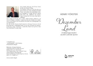 Henry Förster: Dezemberland. 24 Adventsgeschichten aus dem Land der Querxe