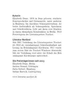Elisabeth Denis: Unbekannte Wege - Ode an Brüsenhagen und die Prignitz