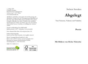 Stefanie Steenken: Abgelegt. Vom Verlassen, Verlieren und Verlieben. Poesie