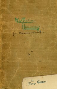 Franz Kramer: Wilhelm Henning. Ein Männerroman