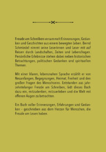 Bernd Schmiedel: Freude am Schreiben Bernd Schmiedel: Freude am Schreiben